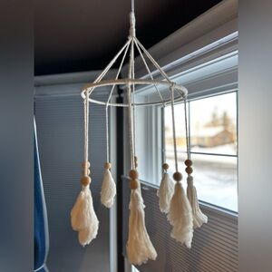 Boho Cream Tassel Mobile